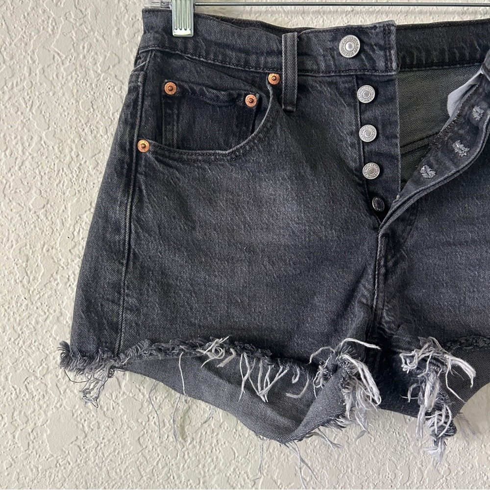Levi’s 501 Black Cutoff Shorts —Size 26